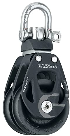 Harken Block Element Doppel/Wirbel Réa de 45 mm Pour Cordage jusqu'à 12 mm