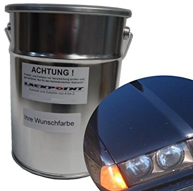 Lackpoint 1 Liter Spritzfertig Wasserbasislack für BMW 303 Cosmosschwarz Metallic Autolack