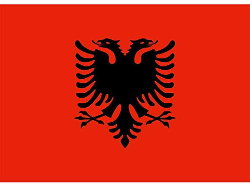 Hemore Albanien-Flagge, 90 x 150 cm, Polyester