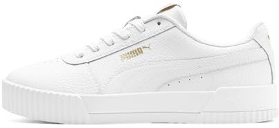 PUMA Women's Carina Lux L Trainers, Puma White-Puma White, 5.5 UK