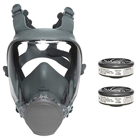 MOLDEX 9000 Series Reuasble Full Face Respirator/Mask with 7002 Acid Gas Cartridge (1 Each) (Medium)