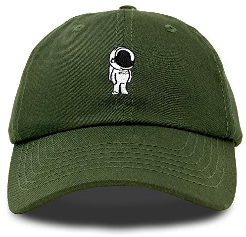 DALIX Astronaut Hut Galaxy Spaceman Baseball Caps für Männer Frauen, Oliv/Blatt für mich (Leaf It to Me), Einheitsgröße