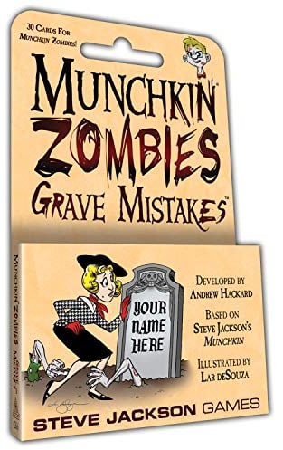 Steve Jackson Games | Munchkin Zombies Grave Mistakes | Card Game | English