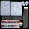 252-tlg. Resin Harz Gießharz Silikonform Gießform,Harz Formen DIY Silikon Schmuck Silikonform Epoxidharz Set,Resin Formen Set für Anhänger Halskette Ohrringe-DIY Basteln Set für Schmuckherstellung