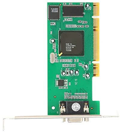 Yctze Scheda Grafica VGA PCI da 8 MB a 32 Bit, Scheda Video a Basso Profilo, Accessori per Computer Multi-Display per PC Desktop Compatibile con ATI Rage XL