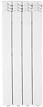 Fondital V666AM06404 Radiatore in alluminio pressofuso Exclusivo B3, 800 mm, 4 elementi, bianco