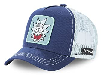 Tracker Kappe Herren Rick and Morty, Cap Herren, Rick Sanchez, Natürlich, Blau, Einheitsgröße