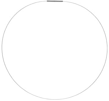 Edellis Damen Edelstahl Collier Halsreif Bajonett Drehverschluß Halskette ca. 1mm Hochwertiger Edelstahlreif