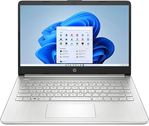 HP 14s-dq2025ns Notebook da 35,6 cm (14 pollici), Full HD (Intel Core i3-1115G4, 8 GB di RAM, SSD da 512 GB, UHD Graphics, Windows 11 Home), colore: Argento - Tastiera spagnola QWERTZ