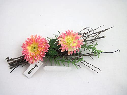 Tischdeko Gerbera aus Natur- und Kunstmaterial rosa ca. 24 cm