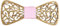Tony & Paul. Noeud papillon. Volute 2D, BOIS. Rose layette. Uni.