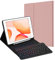 JADEMALL iPad 9 Hülle mit Tastatur, 10.2 Zoll Hülle mit Tastatur für iPad 9/8/7 Generation 2021/2020/2018, Magnetische QWERTZ Bluetooth (Roségold)