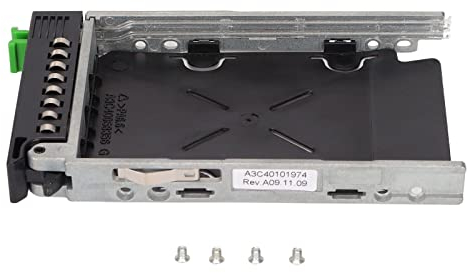 Heayzoki Bandeja de Disco Duro, Bandeja de Disco Duro SAS Sata Negro Plateado de 2,5 Pulgadas para Fujitsu para Primergy Rx600 Rx300 Rx90