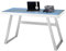 Robas Lund Schreibtisch mit LED RGB Beleuchtung, Tischplatte Glas, BxHxT 140x75x60 cm