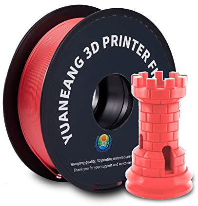 YUANEANG 3D Drucker Filament,3D PLA Filament,3D Druck,PLA Filament 1.75mm 1kg,PLA(2.2LBS)Spool(Rote Punkte)