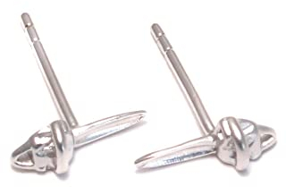 Loveyourdiamonds Motorsäge Ohrstecker aus 925 Sterling Silber
