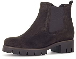 Gabor Damen Chelsea Boots, Frauen Stiefeletten,Wechselfußbett,Best Fitting,Winterstiefeletten,Winterschuhe,gefüttert,ENGL. Brown,38 EU / 5 UK