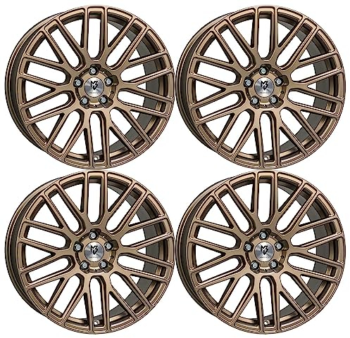 4x MB Design Felgen KV4 7.5Jx18 ET45 5x100 Bronze hell matt kompatibel mit VW Polo