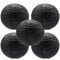 Hocansen 5 Stück Papierlaterne 12in Rund Papier Laterne Dekoration Ballform Papier Lampions für Party Hochzeit Garten Deko (DL/Black)