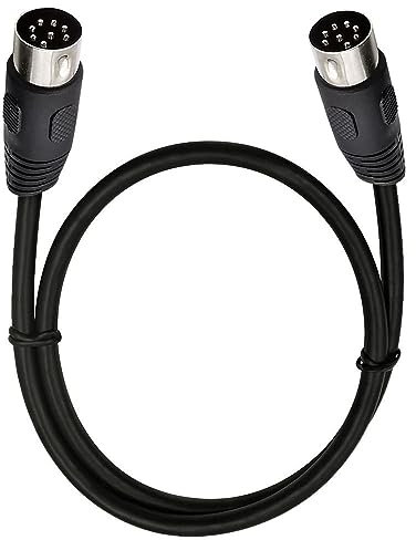 Traovien 8 pin DIN maschio a maschio cavo adattatore di estensione altoparlante adatto per la maggior parte dei sistemi audio e televisori. (8 pin DIN maschio a maschio 0,5 m)