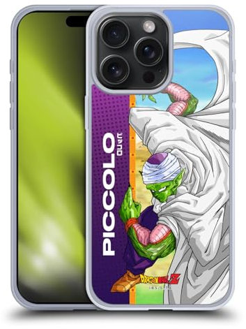 Head Case Designs Officially Licensed Dragon Ball Z Piccolo Saiyan Arc Characters Gel Case [Military Grade Protection] Compatible with Apple iPhone 15 Pro Max and Compatible with MagSafe