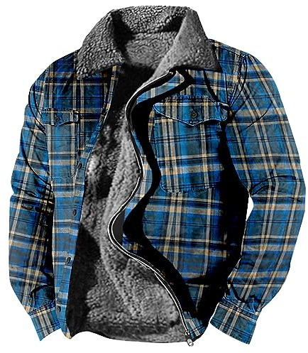 Imprägnierspray Jacke Feuerwehr Jacke Herren Impregnierungsspray Jacke Herren Jacken Übergang Outdoor Jacken Für Jungen Trenchcoat Herren Lang Anorak Herren Warnjacke (Blue, M)