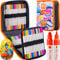 ARTISTRO 60 Color Acrylic Paint Pens, Dual Tip Acrylic Markers (Fine 1mm + Dot 5mm) for Fabric, Canvas, Rock, Glass, Wood, Paper, DIY, Kids & Adults