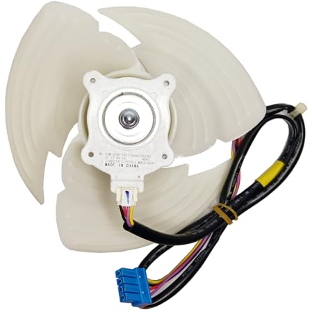EAU63103301 - Motor de ventilador de condensador de refrigerador para LG Refrigrator, reemplaza el aire acondicionado para Kenmore, ODM-033F-5B71 AP6235485 4509126 con hoja de ventilador