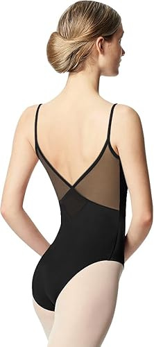 Tegmk Women Camisole Ballet Leotards for Dance Gymnastics Outfits Drawstring, Full Front Lining (FT23936-06-S)
