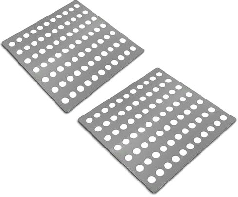 2 PCS Stainless Steel Drain Covers 15x15cm Rustproof Swirl Drain Covers Outdoor & Indoor Durable Mesh Drainage Covers Suitable as Shower Drain Cover Garden Leaf Guard Rustproof Metal Square