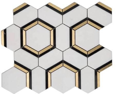 LoXus-3D Wandfliesen Mosaik Selbstklebende,Küchenfliesen Aufkleber Badezimmer Wanddekoration.Wandverkleidung Selbstklebemosaik Selbstklebende Wandfliesen-Fliesenaufkleber-10-Stück (29 x 29cm)