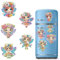CXINLky DIY Diamond Art Painting Kühlschrankmagnete, Kreatives Diamant Malerei Kühlschrank Magnete Kits Home Dekoration für Whiteboard, Pinnwand, Kühlschrank, Magnettafel-20-Schmetterlingsfee