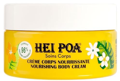 Hei Poa Crème Corps Nourrissante Monoï 210ml pour Peau Sèche à Très Sèche