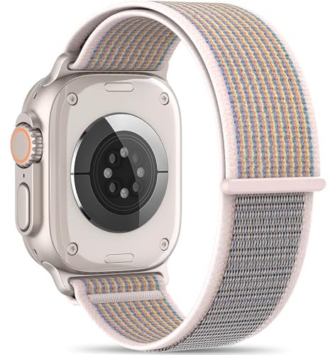 Yoohoo Correas Trail Loop Compatible con Correa Apple Watch 49mm 46mm 45mm 44mm 42mm(Series 3/2/1), Correas Ajustables Deportivas de Nylon para iWatch Series 10 9 8 7 6 5 4 3 2 1 SE Ultra 2/Ultra