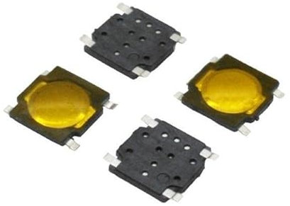 Tact Druckknopfschalter Micro, Taktiler Takt-Druckknopf 100 Stück 4,5 * 4,5 * 0,55 mm Tact 4-poliger Schalter Mikroschalter SMD-Tastenschalter