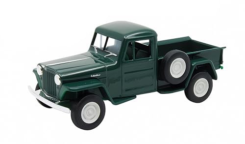 Jeep Willys Pick-Up 1947 Modellauto 12cm Modell Auto Spielzeugauto Welly 4-Varianten 56 (Dunkelgrün)