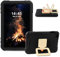 Tableta Infantil de 10 Pulgadas, Tableta Android 13, 14gb Ram + 128GB ROM (512gb TF), Cámara Doble, 2.4G Wi - fi, Carcasa Protectora eva, Negra