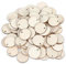 Yuannee Holzscheiben mit Loch,200 PCS Holzscheiben 2.5CM Holzscheiben Klein Geschenkanhänger Unvollendete Natur Holz Rund Holz Scheiben Hölzerne Runde Holzspäne für DIY Handwerk