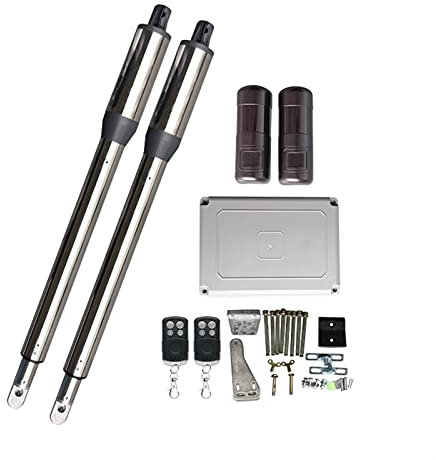 Moteur Portail Coulissant, 25 0KG Type d'ouverture de porte ou porte d'ouverture de porte de la porte de garage battante PKM-C01 Porte automatique,Ouvre-Portail Pratique(Gold)