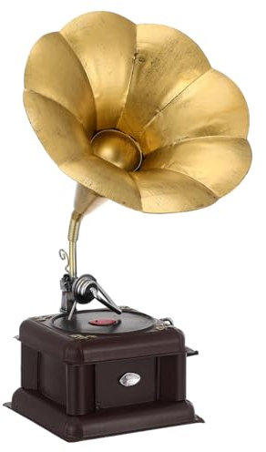 HOMOCONO Plattenspieler Weiß Vintage Player Horn Plattenspieler Für Bar