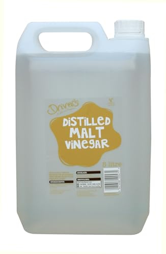Driver’s - Distilled Malt Vinegar, 5 Litre Bulk Pack | Clear Malt Vinegar for Cooking, Pickling & Preserving