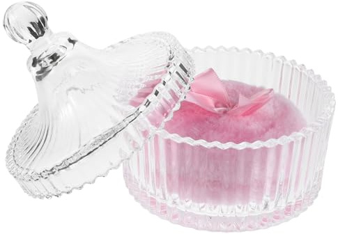 Mikinona Houppette à Poudre Duveteuse Extra Large 90x30 Mm Rose Avec Ruban Pour Visage Et Corps Adaptée Peau Sensible Usage Quotidien Sans Pot En Verre