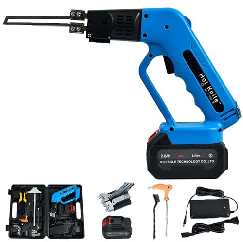 LADECNERHT Pro Electric Hot Knife Foam Cutter Styrofoam Cutting Tool Kit Air Cooled Electric Hot Knife Continuous Use Cordless Air Cooling Pro Electric Hot Knife