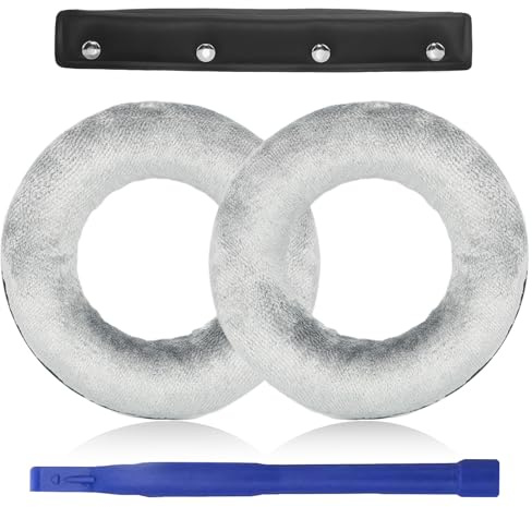 Aiivioll DT770 Ohrpolster Ersatz Kompatibel mit Beyerdynamic DT 770/Pro, DT 880/Pro, DT 990/Pro Kopfhörer Ohrpolster Kissen Hergestellt aus Plüsch und Memory-Schaumstoff-Ohrpolstern