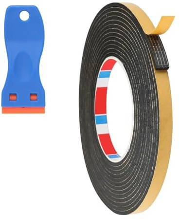 JinRuiCPeng 10mm X 3mm Ceranfeld Dichtungsband Selbstklebend, 5,67 m hitzebeständiges Fugenband für Elektroherd und Kochfeld, Abdichtband für Ceranfeld, Küche, Tür und Fenster