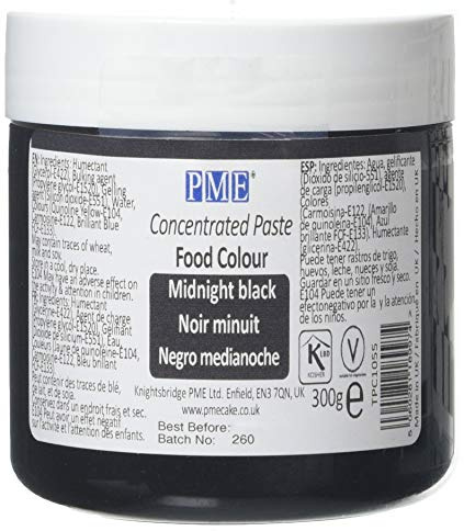 PME Paste Food Colour - Midnight Black (300g)