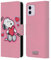 Head Case Designs Offizielle Peanuts XOXO Snoopy Plankenweg-Spritzpistole Leder-Wallet-Hülle Kompatibel mit Apple iPhone 11