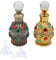 Liwein Bouteille de Parfum en Verre, 2PCS Flacon de Parfum en Verre Rechargeable Vide Cristal Rétro Bouteille de Parfum d'huiles Essentielles avec Entonnoir de Remplissage 15ml