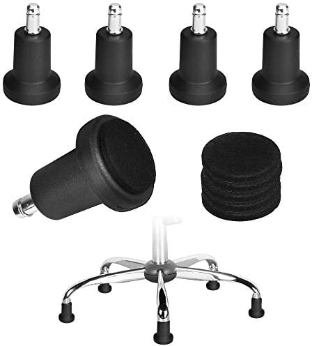AFASOES 5 Pcs Patas Fijas para Silla de Oficina Patas Fijas Silla 11mm 60mm Base Silla Gaming Patas Silla Gamer Patas Silla Escritorio para Silla Oficina Silla Gaming para Sustituir Las Ruedas Viejo
