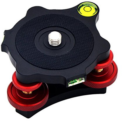 balikha LP-64 Capacity Adjustment Tripod Leveling Base Ball Head Plate 3/8 Inch